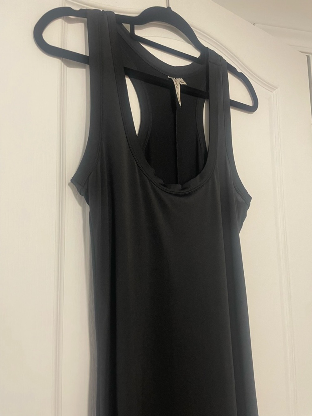 lack Sleeveless Maxi Dress with Racerback Detail by Ocean Blue Size XL